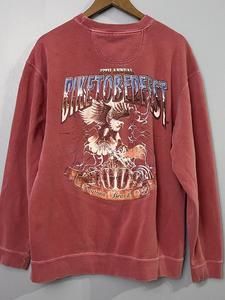 BiketoberFest Sweatshirt 2009 Daytona Beach FL Bike Rally Week STAINED Mens L